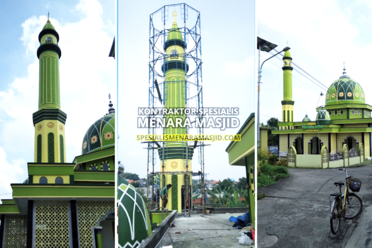menara masjid grc jakarta pusat kokoh estetis