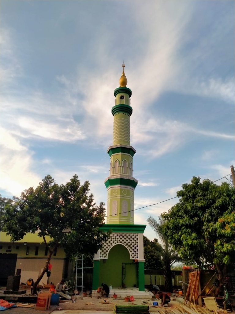 menara masjid jakarta selatan struktur anti gempa