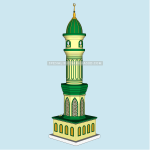 Gratis Desain 3D Menara Masjid