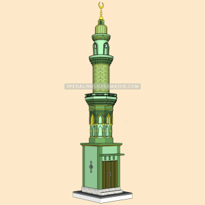 Gratis Desain 3D Menara Masjid