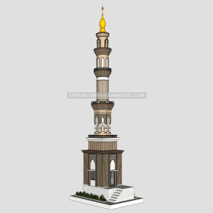 Gratis Desain 3D Menara Masjid