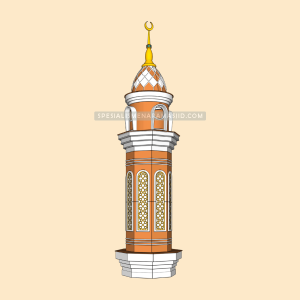 Gratis Desain 3D Menara Masjid